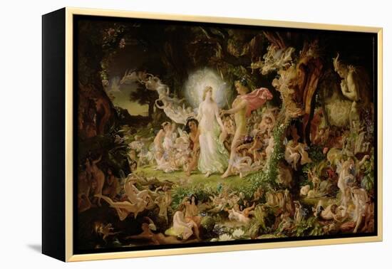 The Quarrel of Oberon and Titania, 1849-Sir Joseph Noel Paton-Framed Premier Image Canvas
