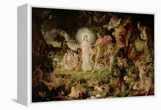 The Quarrel of Oberon and Titania, 1849-Sir Joseph Noel Paton-Framed Premier Image Canvas