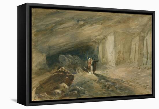 The Quarry Caverns, Jerusalem, 1869-William 'Crimea' Simpson-Framed Premier Image Canvas