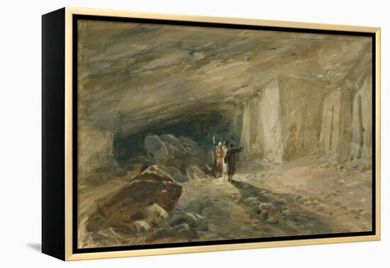 The Quarry Caverns, Jerusalem, 1869-William 'Crimea' Simpson-Framed Premier Image Canvas