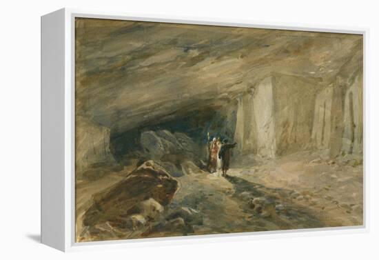 The Quarry Caverns, Jerusalem, 1869-William 'Crimea' Simpson-Framed Premier Image Canvas
