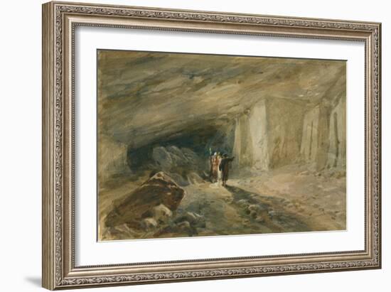 The Quarry Caverns, Jerusalem, 1869-William 'Crimea' Simpson-Framed Giclee Print