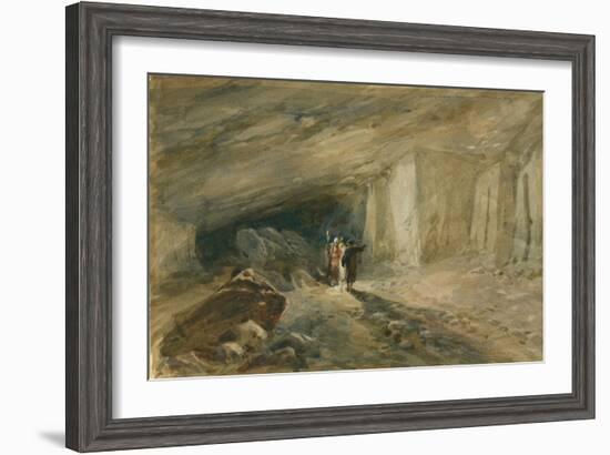 The Quarry Caverns, Jerusalem, 1869-William 'Crimea' Simpson-Framed Giclee Print