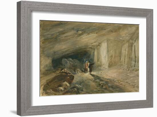 The Quarry Caverns, Jerusalem, 1869-William 'Crimea' Simpson-Framed Giclee Print