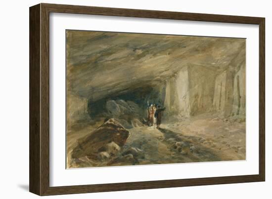 The Quarry Caverns, Jerusalem, 1869-William 'Crimea' Simpson-Framed Giclee Print