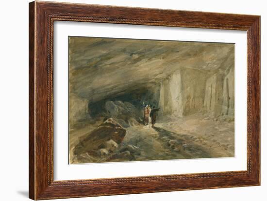 The Quarry Caverns, Jerusalem, 1869-William 'Crimea' Simpson-Framed Giclee Print