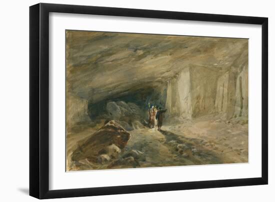 The Quarry Caverns, Jerusalem, 1869-William 'Crimea' Simpson-Framed Giclee Print