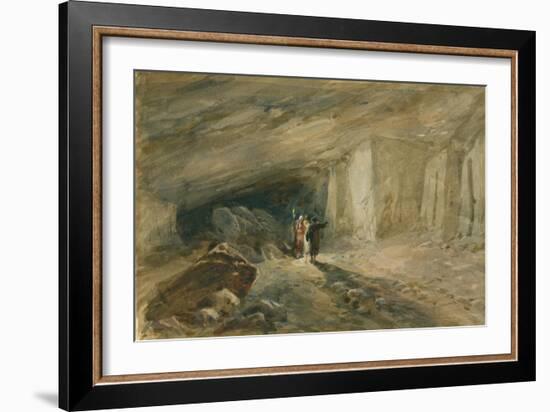 The Quarry Caverns, Jerusalem, 1869-William 'Crimea' Simpson-Framed Giclee Print