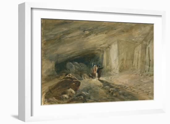 The Quarry Caverns, Jerusalem, 1869-William 'Crimea' Simpson-Framed Giclee Print