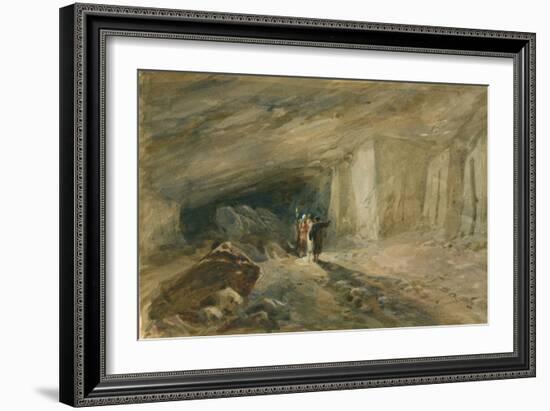 The Quarry Caverns, Jerusalem, 1869-William 'Crimea' Simpson-Framed Giclee Print