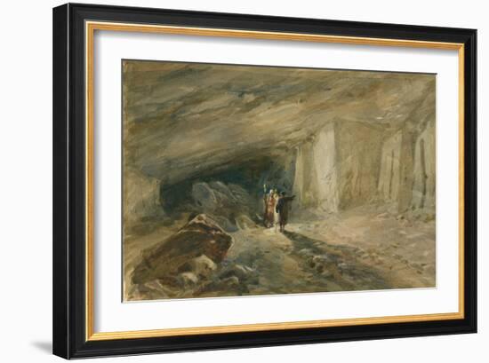 The Quarry Caverns, Jerusalem, 1869-William 'Crimea' Simpson-Framed Giclee Print