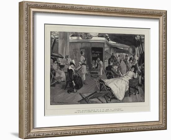 The Quarter-Deck of a 'P and O' Steamer-William Hatherell-Framed Giclee Print