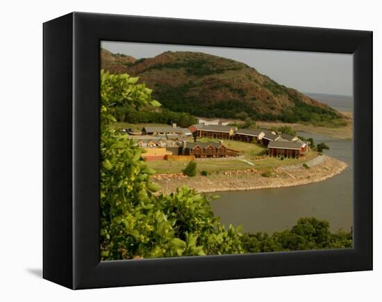 The Quartz Mountain Lodge in Lone Wolf, Oklahoma, Pictured on April 30, 2003-Sue Ogrocki-Framed Premier Image Canvas