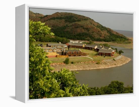 The Quartz Mountain Lodge in Lone Wolf, Oklahoma, Pictured on April 30, 2003-Sue Ogrocki-Framed Premier Image Canvas