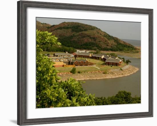 The Quartz Mountain Lodge in Lone Wolf, Oklahoma, Pictured on April 30, 2003-Sue Ogrocki-Framed Photographic Print