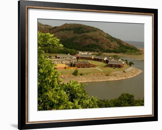 The Quartz Mountain Lodge in Lone Wolf, Oklahoma, Pictured on April 30, 2003-Sue Ogrocki-Framed Photographic Print