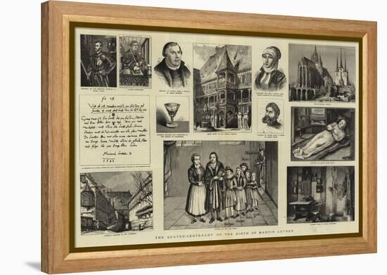 The Quater-Centenary of the Birth of Martin Luther-null-Framed Premier Image Canvas