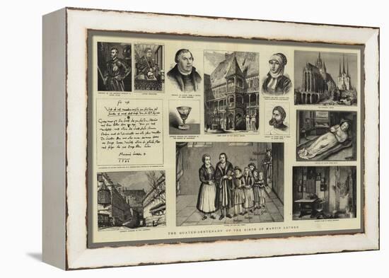 The Quater-Centenary of the Birth of Martin Luther-null-Framed Premier Image Canvas