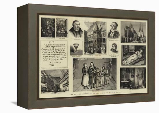 The Quater-Centenary of the Birth of Martin Luther-null-Framed Premier Image Canvas