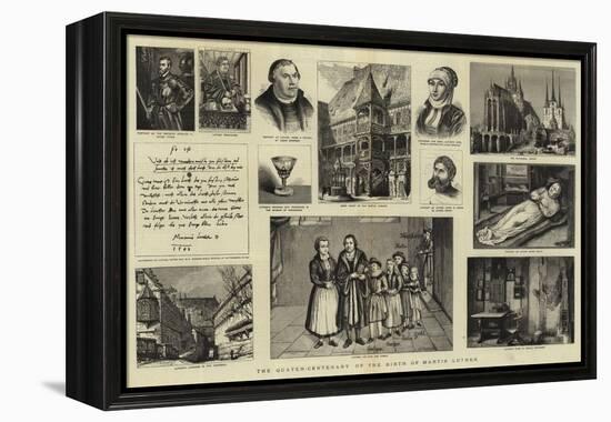 The Quater-Centenary of the Birth of Martin Luther-null-Framed Premier Image Canvas