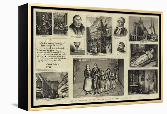 The Quater-Centenary of the Birth of Martin Luther-null-Framed Premier Image Canvas