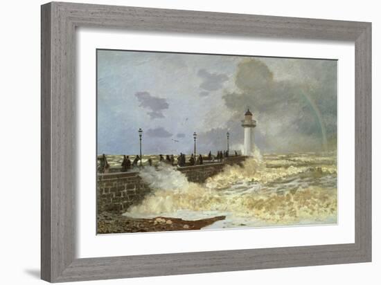 The Quay at le Havre, 1868-Claude Monet-Framed Giclee Print