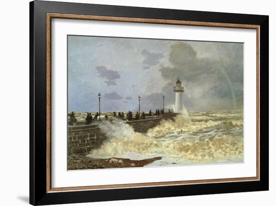 The Quay at le Havre, 1868-Claude Monet-Framed Giclee Print