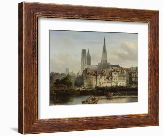 The Quay de Paris in Rouen, Johannes Bosboom, 1839-Johannes Bosboom-Framed Giclee Print