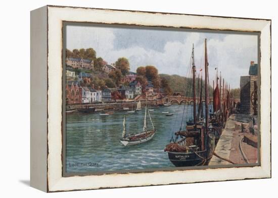 The Quay, Looe-Alfred Robert Quinton-Framed Premier Image Canvas