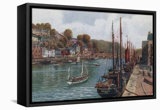 The Quay, Looe-Alfred Robert Quinton-Framed Premier Image Canvas