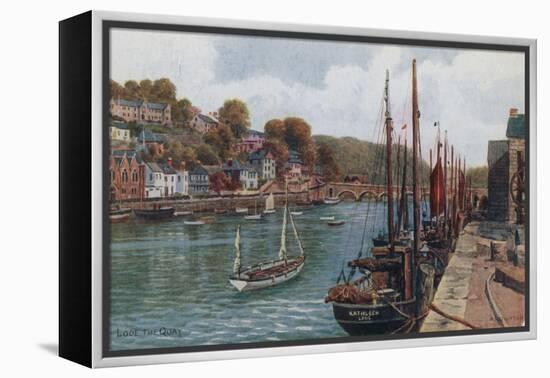 The Quay, Looe-Alfred Robert Quinton-Framed Premier Image Canvas