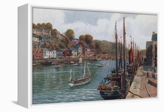 The Quay, Looe-Alfred Robert Quinton-Framed Premier Image Canvas