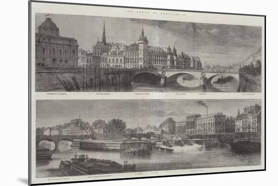 The Quays of Paris-Felix Thorigny-Mounted Giclee Print