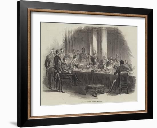 The Queen and Her Ministers in Council-null-Framed Giclee Print