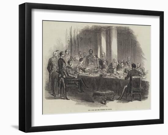 The Queen and Her Ministers in Council-null-Framed Giclee Print