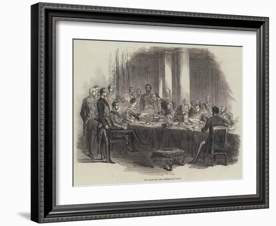 The Queen and Her Ministers in Council-null-Framed Giclee Print