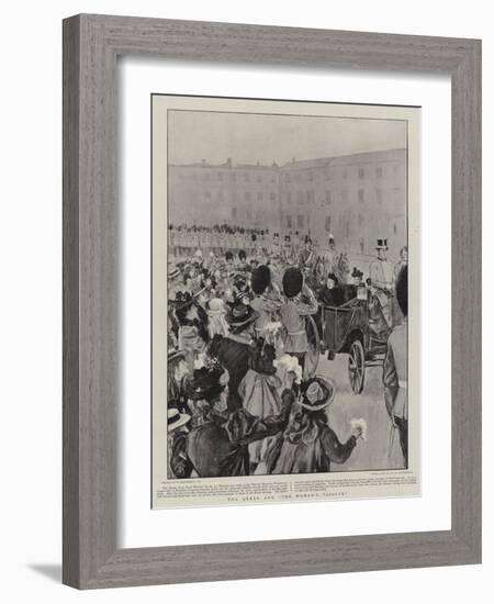 The Queen and The Women's Tribute-William Hatherell-Framed Giclee Print