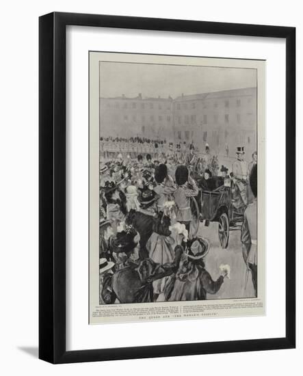 The Queen and The Women's Tribute-William Hatherell-Framed Giclee Print