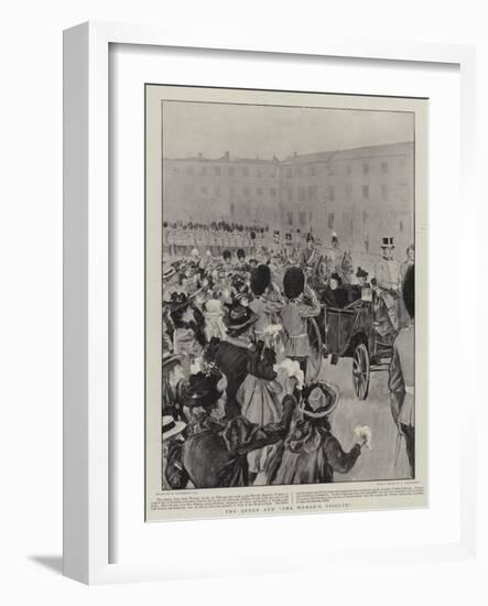 The Queen and The Women's Tribute-William Hatherell-Framed Giclee Print