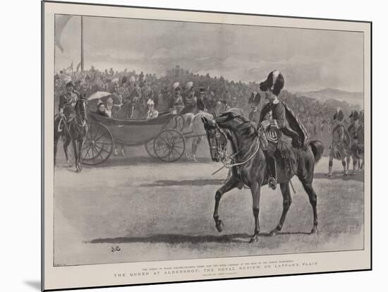 The Queen at Aldershot, the Royal Review on Laffan's Plain-John Charlton-Mounted Giclee Print