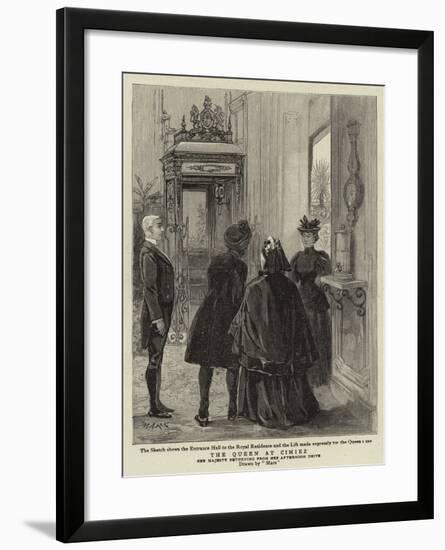 The Queen at Cimiez-null-Framed Giclee Print