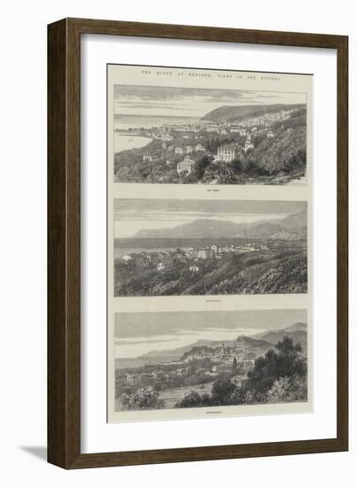 The Queen at Mentone, Views in the Riviera-null-Framed Giclee Print