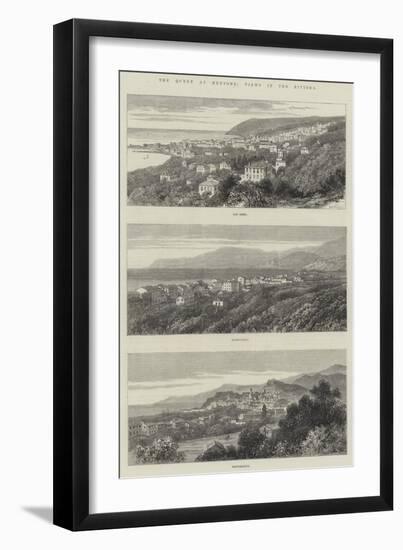 The Queen at Mentone, Views in the Riviera-null-Framed Giclee Print