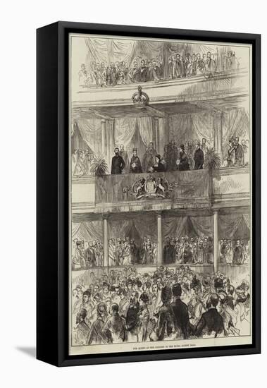 The Queen at the Concert in the Royal Albert Hall-null-Framed Premier Image Canvas
