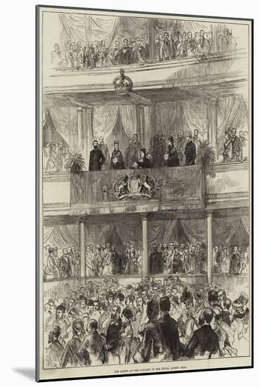 The Queen at the Concert in the Royal Albert Hall-null-Mounted Giclee Print