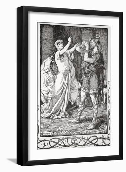 The Queen cried to him to forbear', 1905-Dora Curtis-Framed Giclee Print