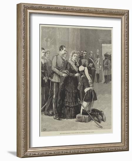 The Queen Decorating Indian Officers and Soldiers at Windsor Castle-Frank Dadd-Framed Giclee Print