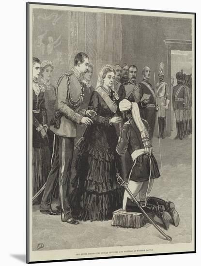 The Queen Decorating Indian Officers and Soldiers at Windsor Castle-Frank Dadd-Mounted Giclee Print