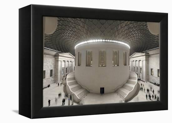 The Queen Elizabeth Ii Great Court at Night-null-Framed Stretched Canvas