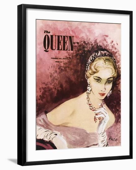 The Queen, February 1953-The Vintage Collection-Framed Giclee Print